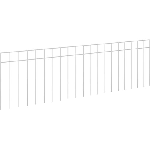  vrtne ograde 24 kom. 100 x 30 cm Pocinčani čelik Srebrna Slike