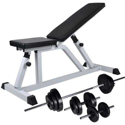  Klupa za vježbanje sa setom utega 30 5 kg Cijene