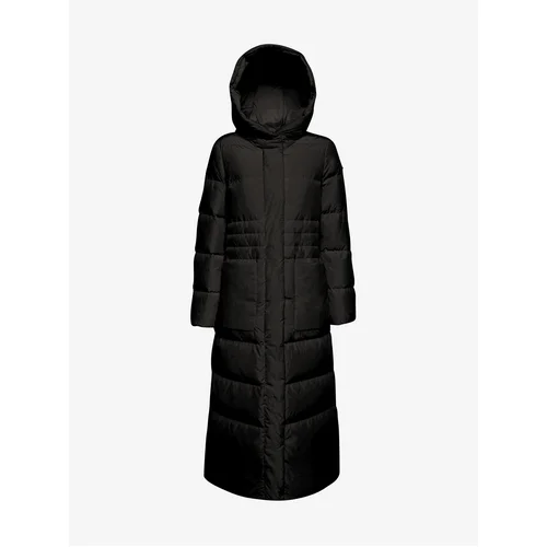 Geox Black Women's Quilted Winter Coat with Hood - Women