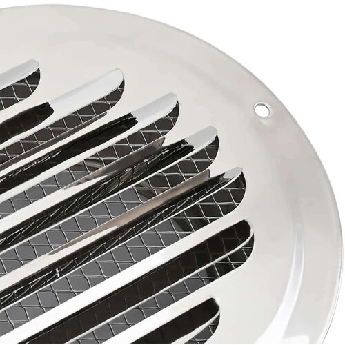  Pokrov ventilacije 4 pcs Srebrno 100 mm Nehrđajući čelik - 100 mm Slike