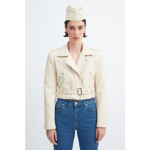 Trendyol Jacket - Cream - Fitted Slike
