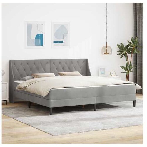 vidaXL Okvir kreveta s madracem Svjetlosiva 180 x 200 cm Bar&scaron;un - Svjetlosiva 180 x 200 cm Cijene