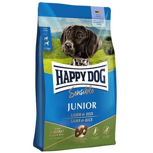 Happy Dog Supreme Sensible Junior z jagnjetino in rižem - Varčno pakiranje: 2 x 10 kg Cijene