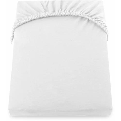 DecoKing bijela elastična posteljina Amber Collection, 140/160 x 200 cm