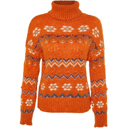 Trendyol Sweater - Orange - Regular fit Slike