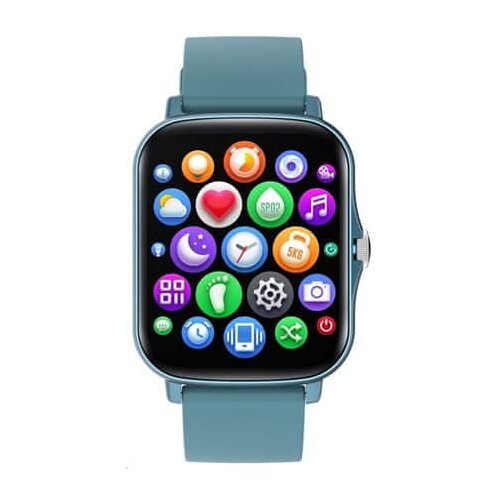 Canyon barberry SW-79, Smart watch, 1.69inches TFT full touch screen, Zinic+plastic body, IP67 waterproof, multi-sport mode, compatibility with iOS and android, blue body with blue silicon belt, Host: 44.4*36*9.2mm, Strap: 230x20mm, 47g - CNS-SW79BL Cene