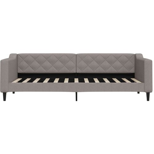  Dnevni krevet smeđesivi 80 x 200 cm od tkanine Slike