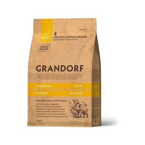 Grandorf Dog Adult Mini 4 Vrste mesa 1kg Cene