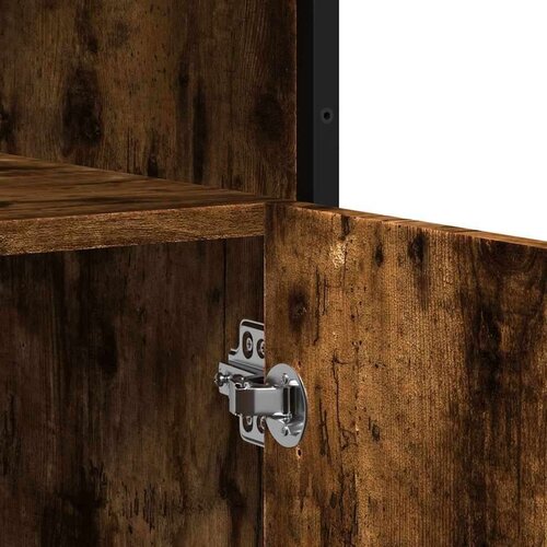 VidaXL Komoda dimljeni hrast 100x35x76 cm konstruirano drvo Slike