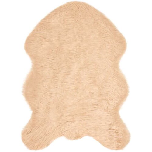  Lažni Ovčji Tepih Bež 60 x 90 cm Poliester Slike