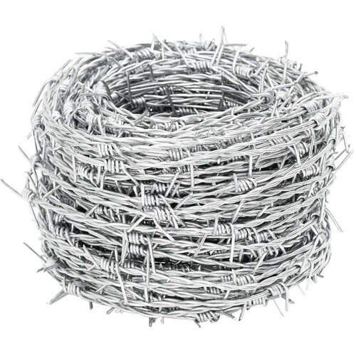  Bodljikava žica Srebrno 100 m Čelik vruće galvaniziran Slike