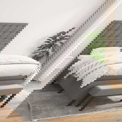 The Living Store Box spring postelja z vzmetnico temno siva 90x200 cm blago - Box Spring Postelja, (21438486) Slike