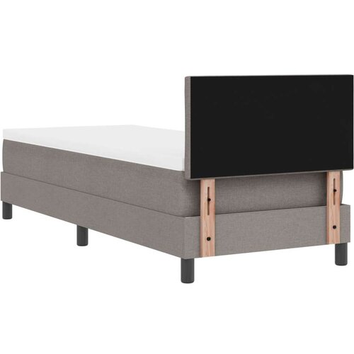  Krevet s kutijom s madracem taupe 80x200 cm tkanina Slike