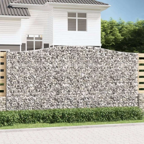  Lučne gabionske košare 2 kom 400x30x200/220cm pocinčano željezo