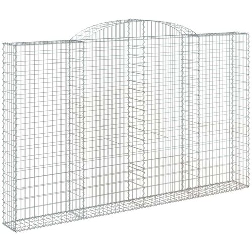  Lučne gabionske ko&amp;scaron;are 4 kom 300x30x180/200cm pocinčano željezo Slike