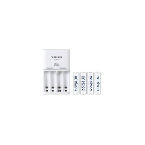 Panasonic punjač baterija K-KJ51MCC40E, + baterije eneloop 4xAA Slike
