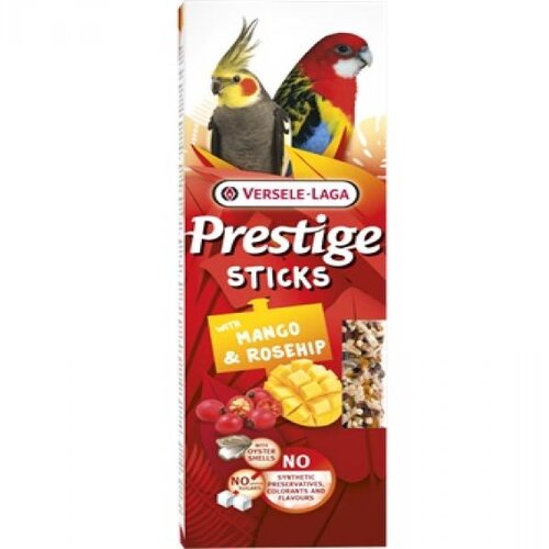 Versele-laga big Parakeet poslastica za ptice Prestige sticks Mango&Rosehip 2x70g Slike