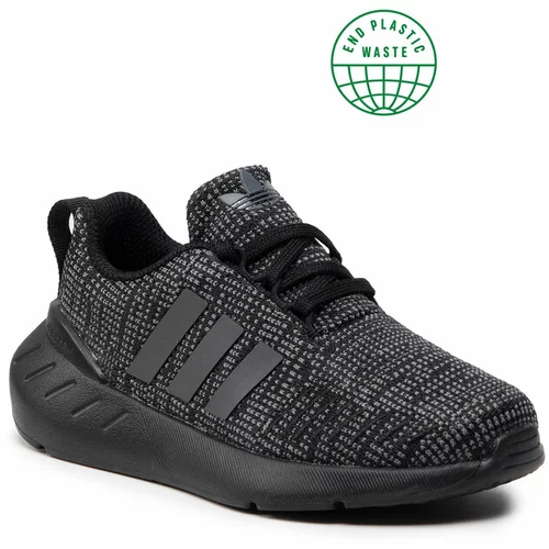 Adidas Sportske cipele 'Swift Run 22' siva melange / crna / crna melange