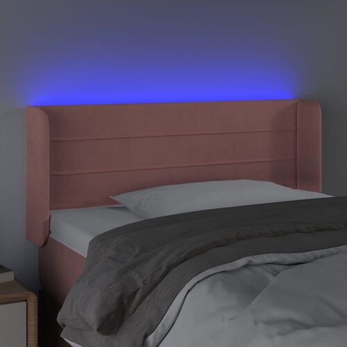  LED uzglavlje ružičasto 103x16x78/88 cm bar&amp;scaron;unasto Slike
