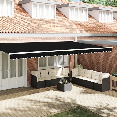 VidaXL Tende Valance za 6 m okvir Črna 5.8x0.2 m Slike
