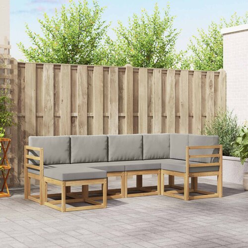  Set vanjskih sofa 6 kom. Bijela i svjetlosiva 245 x 126,5 x 73 cm Cijene