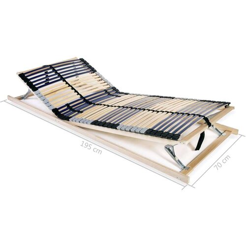 CON Letveno posteljno dno 2 kosa z 42 letvicami 7 con 70x200 cm Slike
