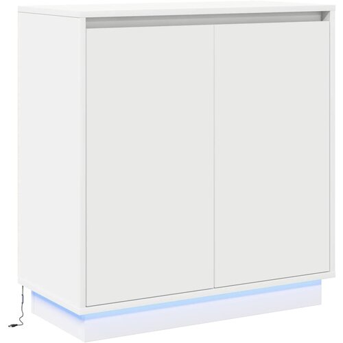 vidaXL Stranska omarica z vrati Bela 71 x 34,5 x 75 cm Konstruiran les, (5000044204) Cene