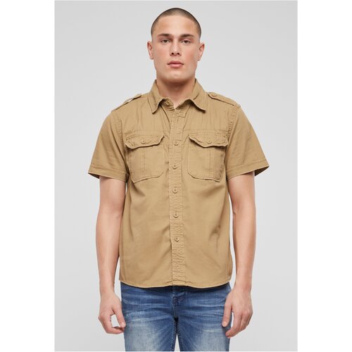 Brandit Vintage Short Sleeve Camel Shirt Slike