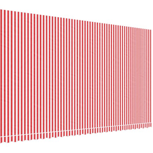  Zamjenska tkanina za tendu crveno-bijela prugasta 6 x 3,5 m Slike