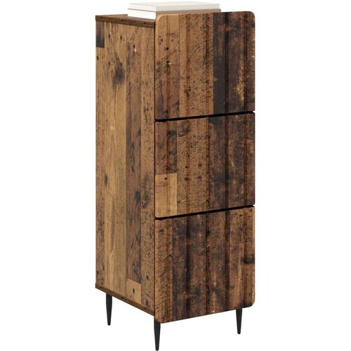  Ormar s ladicama Staro drvo 33 x 34 5 x 92 cm Konstruirano drvo - Staro drvo Slike