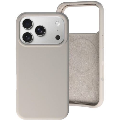 Onasi RainBow Liquid silikonski ovitek z MagSafe za iPhone 17 Pro - siv Cene
