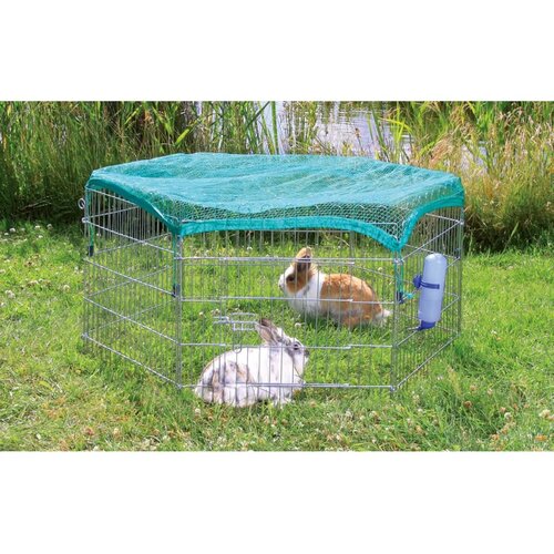 Trixie 408461 Outdoor Animal Pen with Protective Net 63x60 cm Silver 6253, (20989189) Slike