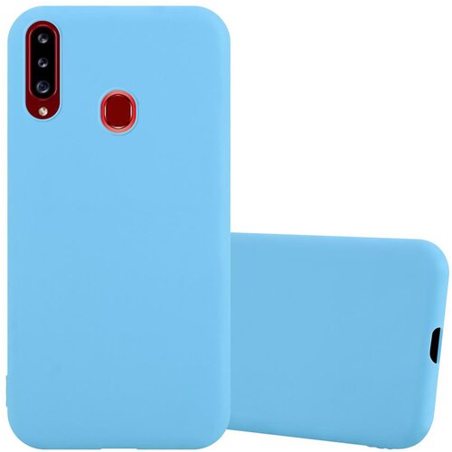 Cadorabo Ohi&amp;scaron;je, združljiv s Samsungom v Candy Blue - Za&amp;scaron;čitni pokrov iz fleksibilnega silikona TPU, (20570644) Slike
