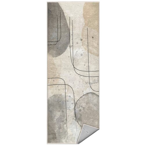 Mila Home siv/kremno bel pralen tekač 80x200 cm simple lines – Cene
