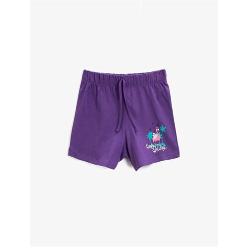 Koton Shorts - Purple - Normal Waist Cene