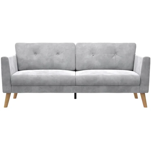 CosmoLiving by Cosmopolitan Svijetlo siva baršunasti sofa 82 cm Gloria –