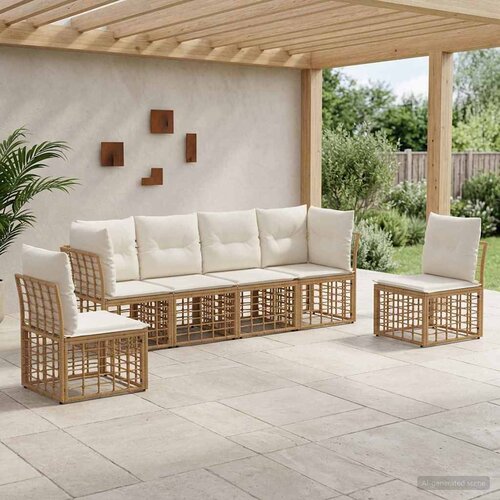  Set vanjskih sofa Prirodna Poliester Cijene