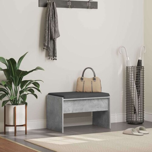  Haldna klop z blazino Betonsko siva 63 x 38 x 40 cm, (5000155633) Cene