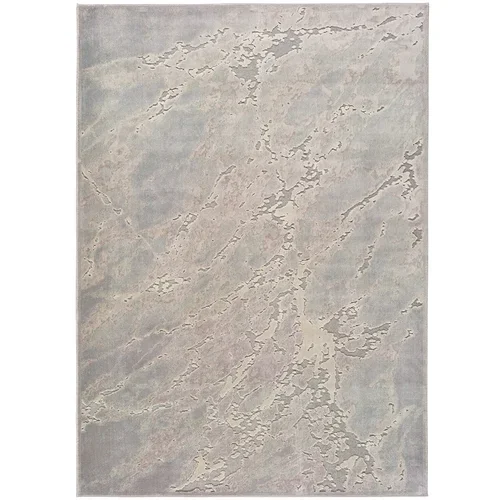 Universal bež-sivi viskozni tepih Margot Marble, 60 x 110 cm