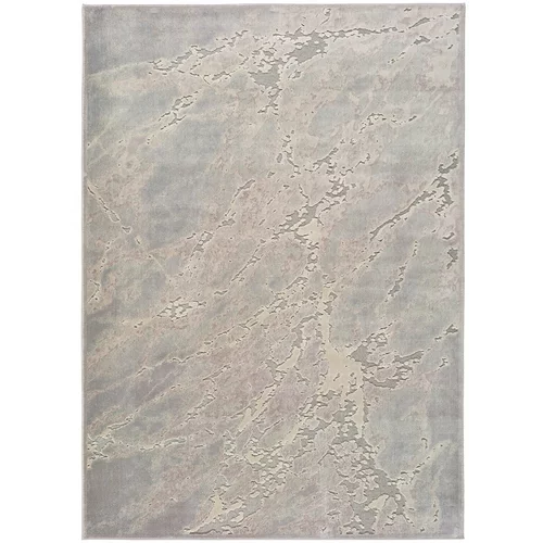 Universal Sivo-bež preproga iz viskoze Margot Marble, 60 x 110 cm