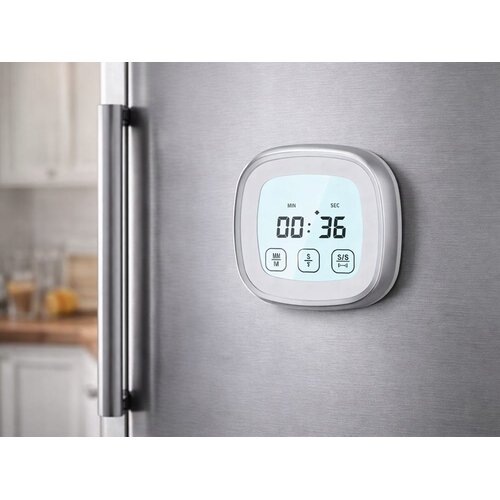  Osvetljen LCD touch kuhinjski termometer -20 do +300&amp;deg;C sonda srebrn Slike
