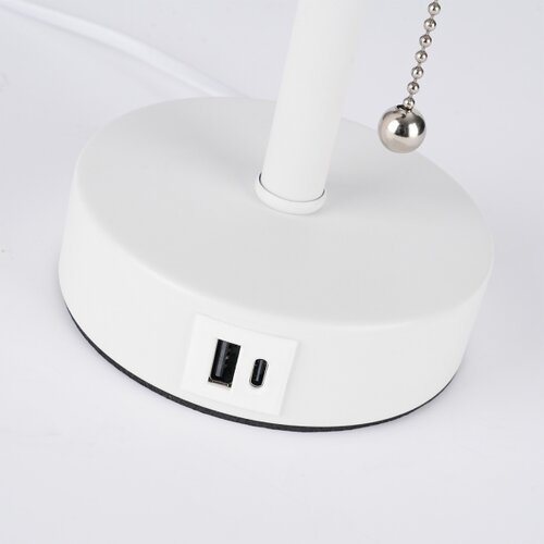  Brilagi - Stona lampa sa USB portom TABLON 1xE27/25W/230V bela/crna Slike