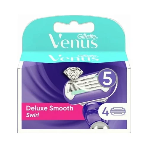 Gillette Venus Deluxe Smooth Swirl glave brivnika - 4 kosi
