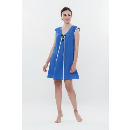 Effetto Woman's Dress 0131 Navy Blue Slike