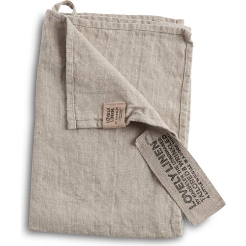 Lovely Linen Brisača za goste / Set podstavkov - Natural Beige Cene