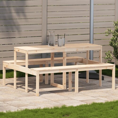 vidaXL Stol za piknik 160 x 134 x 75 cm od masivne borovine Cijene