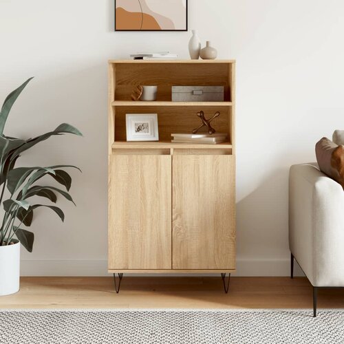 vidaXL Visoka omara sonoma hrast 60x36x110 cm inženirski les Cene