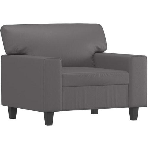 VidaXL Fotelja siva 60 cm od umjetne kože Slike