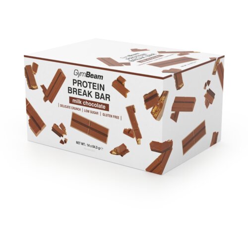 GymBeam proteinska čokoladica break bar 14 x 64,5 g Cene