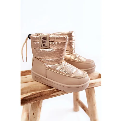 Big Star Children's snow boots KK374221 Beige and gold